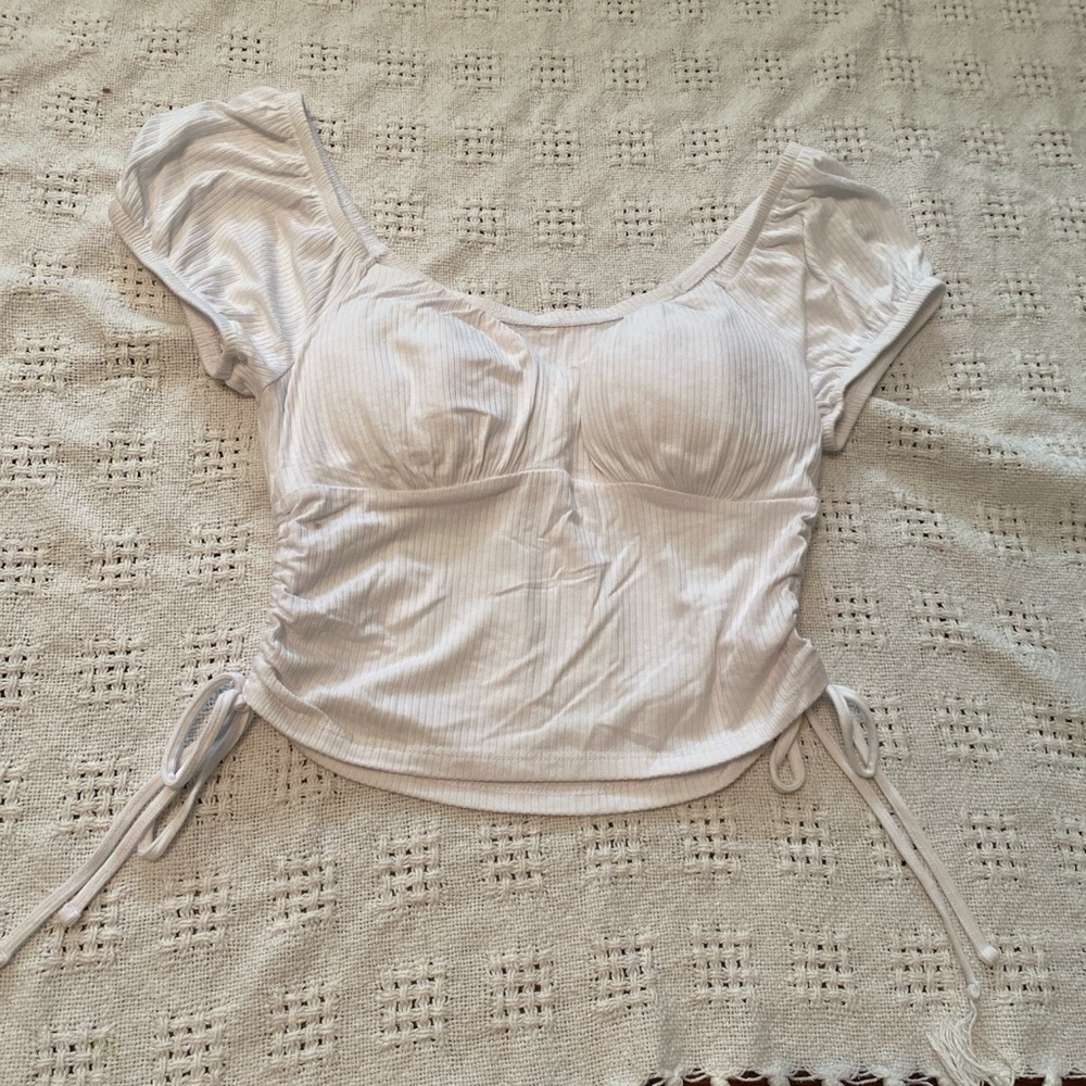 Elegant White Puff Sleeve Top